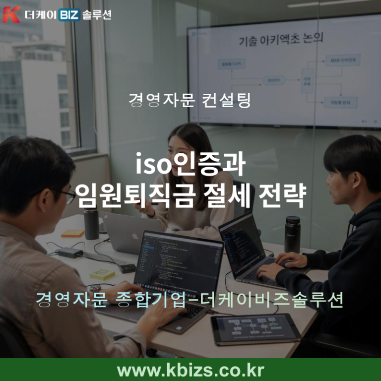 iso인증과 임원퇴직금 절세 전략