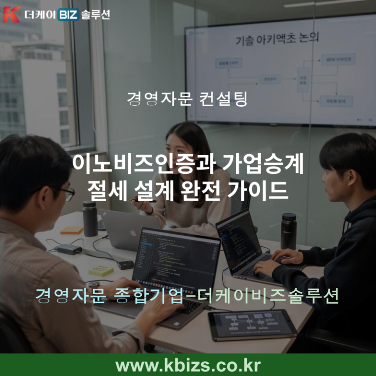 이노비즈인증과 가업승계 절세 설계 완전 가이드